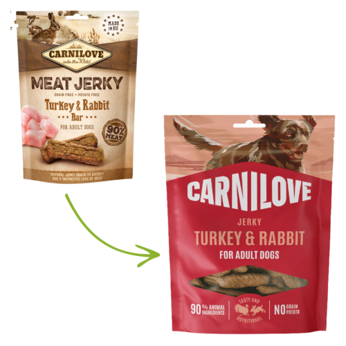 Przekąska Carnilove Jerky 100g – Indyk i królik