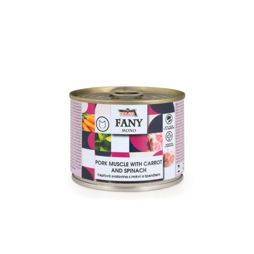 Sokol Falco Fany Mono Pork Muscle with Carrots and Spinach - 200g