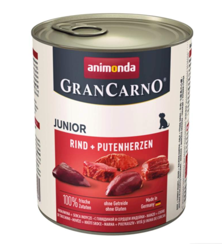 Animonda Grancarno Dog Junior Wołowina/Serce Z Indyka - 800g