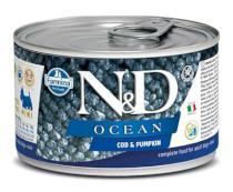 N&D dog OCEAN konz. ADULT MINI codfish/pumpkin