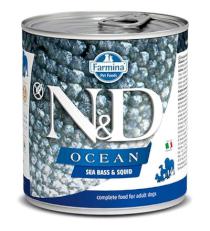 N&D dog OCEAN konz. ADULT sea bass/squid