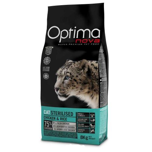 OPTIMAnova Cat Sterilised Chicken/Rice - 8kg