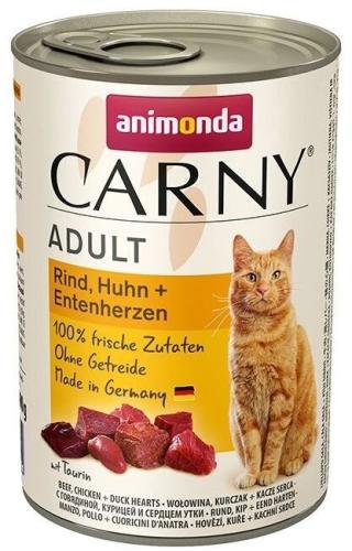 Animonda Carny Cat Wołowina/Kurczak/Kacze Serce - 400g