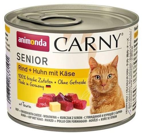 Animonda Carny Cat Senior Wołowina/Kurczak/Ser - 200g