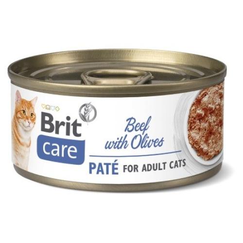 Brit Care Cat Adult Paté Beef/Oliwki - 70g