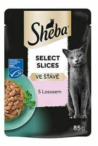 Sheba Select Plastry W Soku 85g - Z Łososiem