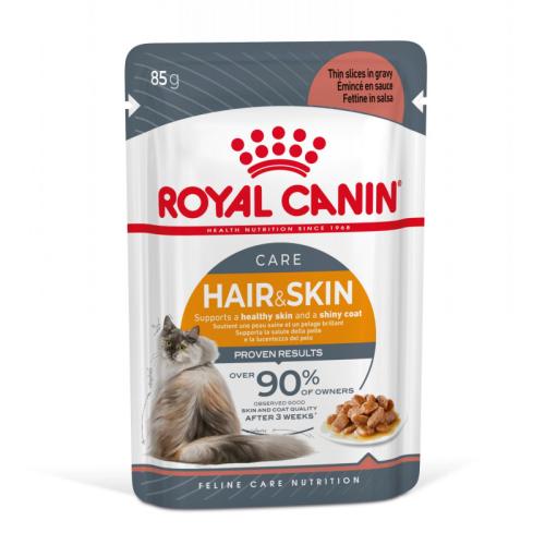 Royal Canin Saszetka do włosów i skóry w sosie - 85g