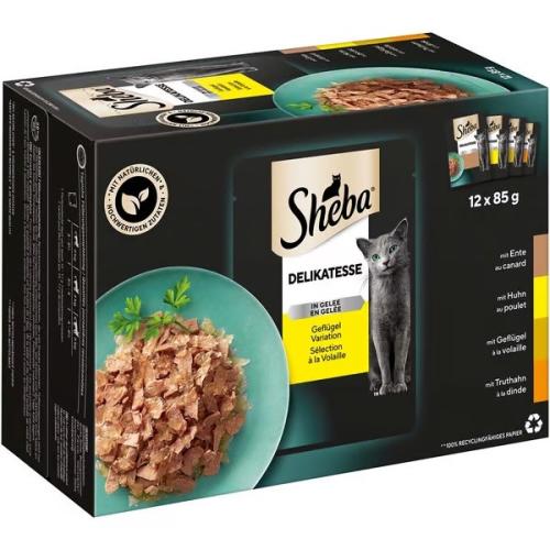 Sheba Delikatesse Wybór Drobiu w Galaretce - 12x85g