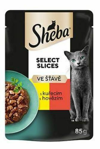 Sheba Select Plastry W Soku 85g - Z Kurczakiem i Wołowiną