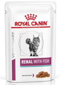 Royal Canin Veterinary Diet Cat RENAL with FISH pouch