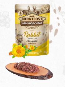 CARNILOVE cat pouch  KITTEN  RABBIT/marigold