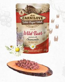CARNILOVE cat pouch ADULT WILD Boar/chamomile