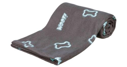 Kocyk Trixie Barney Fleece 150x100cm - Szary/niebieski kości