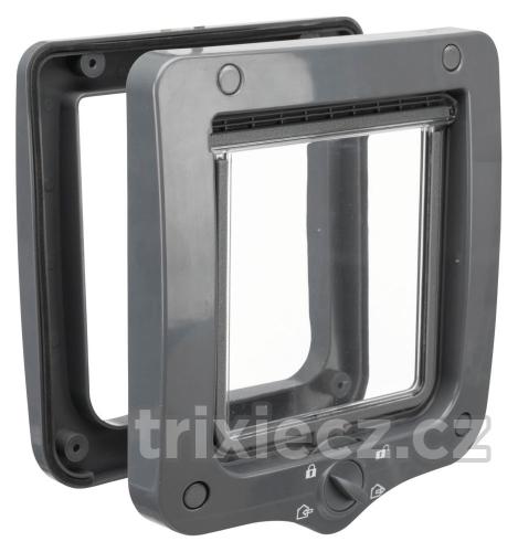 Trixie Drzwi Przelotowe 4-kierunkowe/20x22cm - Szare