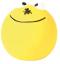 ZABAWKA lateksowa piłka z uśmiechem, żółta mała wypełniona