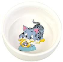 MISKA ceramiczna MALOWANY kot / motyw (trixie)