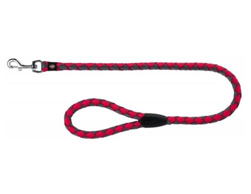 Smycz Trixie Cavo 1,2cm/1m - Czerwono-Srebrna