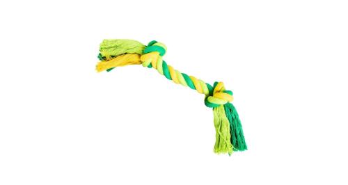 Węzeł bawełniany HipHop 20cm/55g - Zielony/Żółty