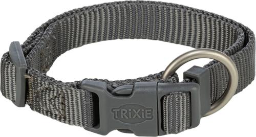 Obroża Trixie Premium Nylon Graphite - M/L (2 cm/35 do 55 cm)