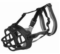 Trixie Muzzle Flex Silicone Black - S: 20 cm