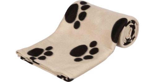 Kocyk Trixie Barney 150x100cm - Beżowy/czarne łapki